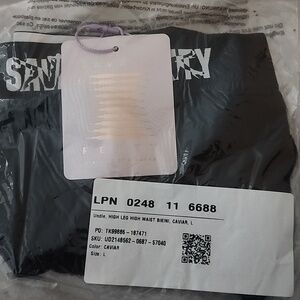 Savage X Fenty Caviar High Waist Bikini